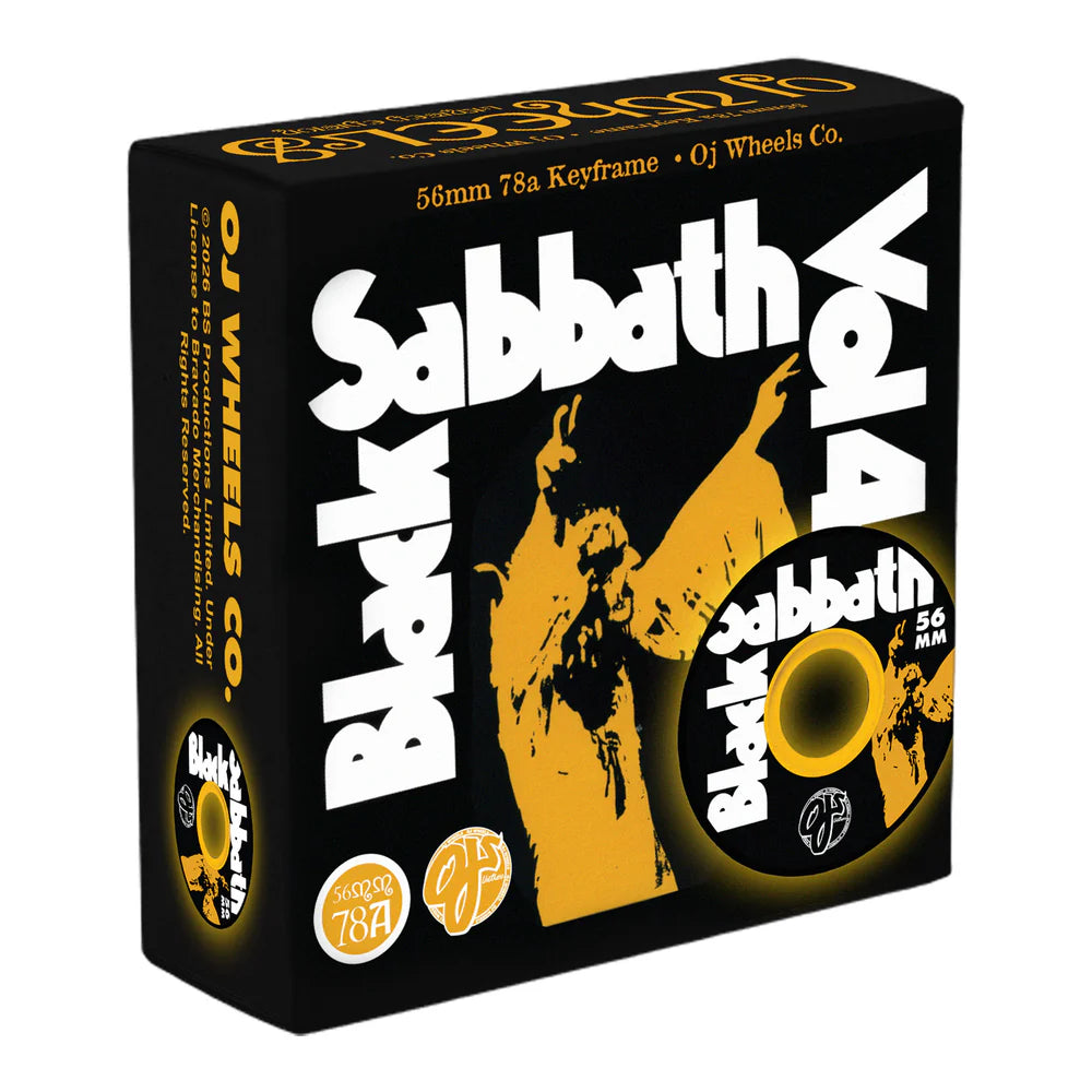 BLACK SABBATH VOL 4 FEYFRAME OJ SKATEBOARD WHEELS - 78A - 56mm