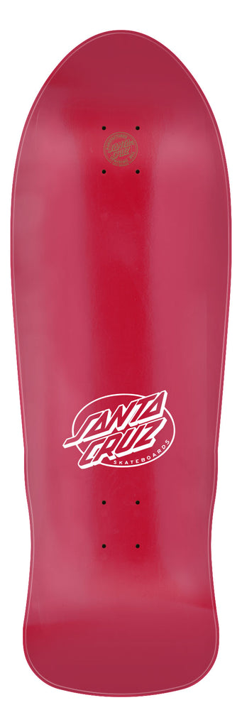 SANTA CRUZ O'BRIEN REAPER SKATEBOARD DECK - CANDY METALLIC RED