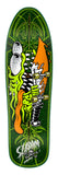 SANTA CRUZ MEEK PINSTRIPE SLASHER SKATEBOARD DECK - GREEN - FALL 2025