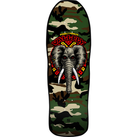 POWELL PERALTA VALLELY ELEPHANT SKATEBOARD DECK CAMO - 9.85" x 30"