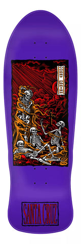 2024 Santa Cruz Corey Obrien Purgatory Reissue Skateboard Deck 9.85" Purple Dip