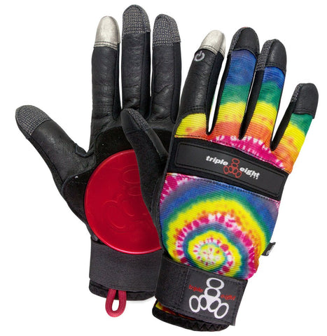TRIPLE 8 TIE DYE DOWNHILL LONGBOARD GLOVES