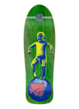 SANTA CRUZ SALBA BABY STOMPER SKATEBOARD DECK - GREEN STAIN