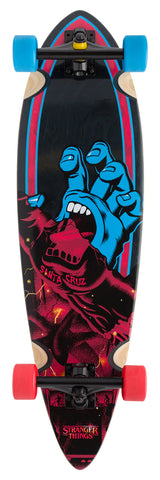 SANTA CRUZ X STRANGER THINGS SCREAMING HAND PINTAIL CRUISER - 9.20 X 33