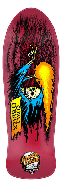 激レア　santa cruz マリア　BURTON Malavita セット SANTA CRUZ O'BRIEN REAPER SKATEBOARD DECK - CANDY METALLIC RED