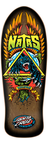 SANTA CRUZ NATAS PANTHER REISSUE SKATEBOARD DECK - BROWN STAINED - FALL 2025 PRE-ORDER