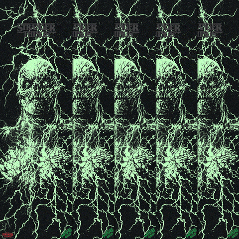 SANTA CRUZ X STRANGER THINGS VECNA GLOW IN THE DARK MOB SKATEBOARD GRIPTAPE