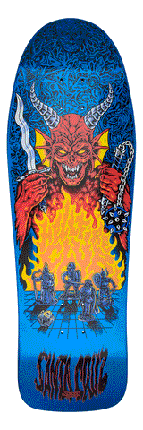 SANTA CRUZ X STRANGER THINGS TOM KNOX HELLFIRE PIT SKATEBOARD DECK