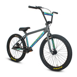 THRONE GOON 24" COMPLETE BMX BICYCLE - FAT CAP - GREY
