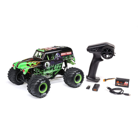 LOSI 1/18 MINI LMT GRAVE DIGGER 2S 4X4 RTR BRUSHED MONSTER RC TRUCK - LOS01026T1