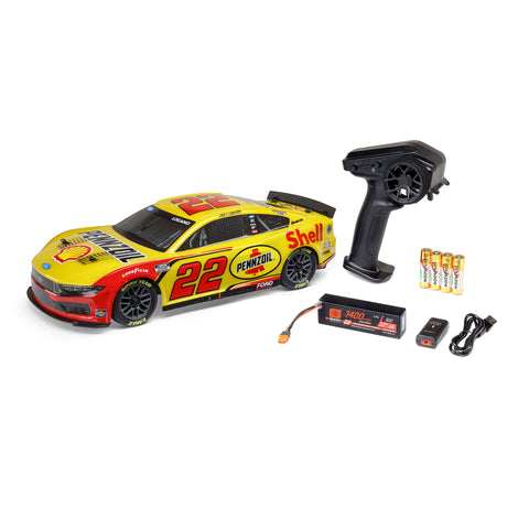 LOSI 1/12 NASCAR RC RACECAR 2025 JOEY LOGANO NO.22 SHELL 2S AWD RTR BRUSHED ON ROAD - LOSF1122522