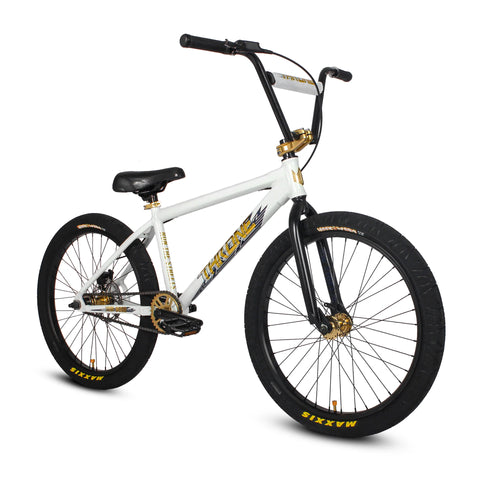 THRONE GOON 24" COMPLETE BMX BICYCLE - WHITE PANDA