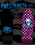 POWELL PERALTA OG RIPPER CHECKER REISSUE SKATEBOARD DECK - PINK FOIL - 10"