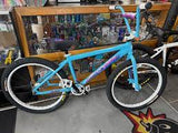 THRONE GOON 24" COMPLETE BMX BICYCLE - FINE LINES - BLUE