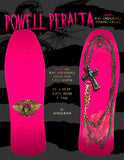 POWELL PERALTA RAY UNDERHILL CHAIN /CROSS PINK/GOLD FOIL SKATEBOARD DECK