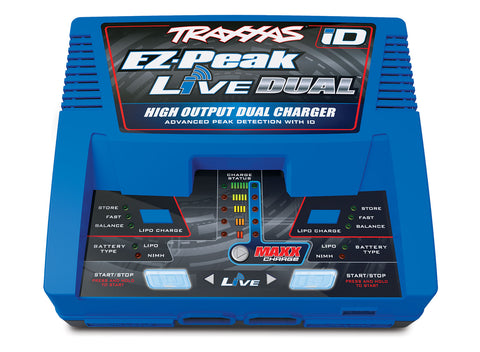 TRAXXAS EZ PEAK LIVE DUAL BATTERY CHARGER WITH ID