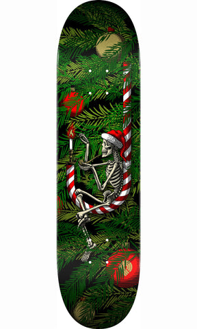 POWELL PERALTA HOLIDAY 2022 CANDY CANE SKATEBOARD DECK 8.25" x 31.95"
