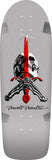 POWELL PERALTA - RAY RODRIGUEZ OG SKULL AND SWORD SKATEBOARD DECK - SILVER - 10" X 30"