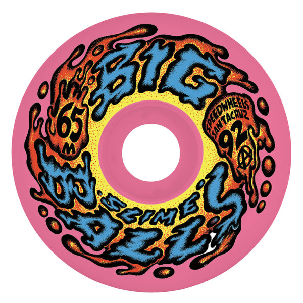 SLIMEBALLS BIG BALLS REISSUE PINK 65mm 92a SKATEBOARD WHEELS