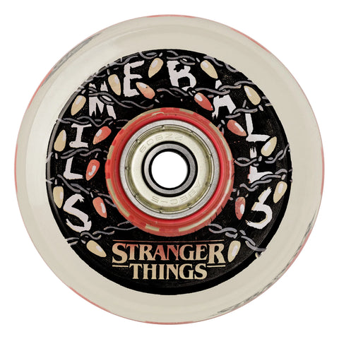 STRANGER THINGS X SLIME BALLS LIGHT UPS OG SLIME RED 78a 66mm SKATEBOARD WHEELS